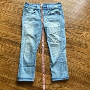 American Eagle artist crop jeans